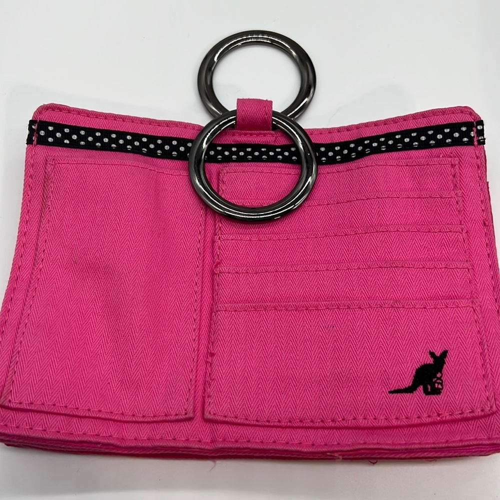 New without tags Pouchee Ultimate Purse Organizer Hot Pink with Polka Dot Trim